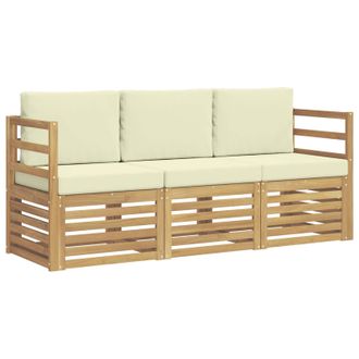 vidaXL Juegos De Sof&aacute;s Madera De Acacia S&oacute;lida Vidaxl