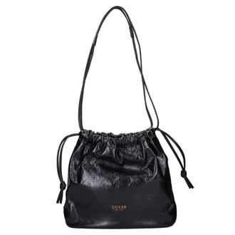 Guess Tassen, Dames, Zwart, ONE Size, Leer, Elegante Schoudertas
