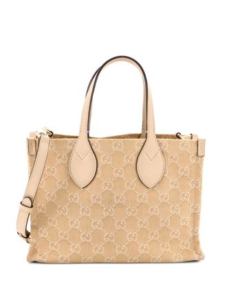 Gucci Ophidia Shopper GG Denim Medium tote bag - Toni neutri