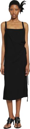 Ann Demeulemeester Desi Apron Wrap Midi Dress
