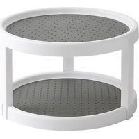 OEM Estante Giratorio Para Especias De Cocina, Estante De Almacenamiento Multifuncional De Doble Nivel Para Especias Y Cosm&eacute;ticos - Crezuo