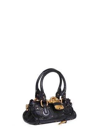 Chlo&eacute; Womens Handbag Paddington Black Buffalo Leather Shoulder Bags
