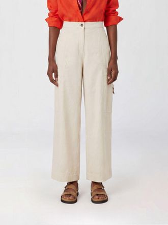 Max Mara Stretch Cotton Cargo Trousers
