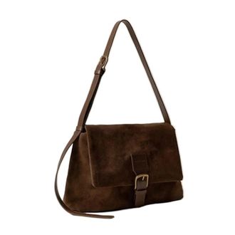 Generic Compatible For Matte Leather Large Capacity Handbag Female Underarm Shoulder Bag Crossbody Bags(Coffee)