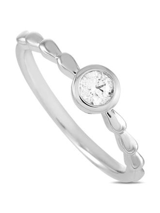 Luxury Bazaar Anello in oro bianco 14 carati con diamanti - Argento