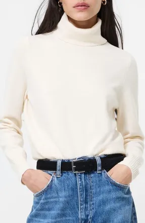 French Connection Babysoft Turtleneck Sweater in 10-Porcelain Cream at Nordstrom, Size X-Small