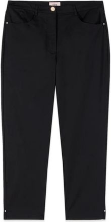 Oltre Dames, Jeans, Zwart, Maat: XL Katoen