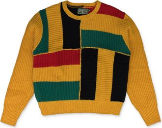 Denim Tears Yellow Trifecta Knit Sweater