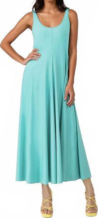 Indies Lara Maxi Tank Dress In Turquoise