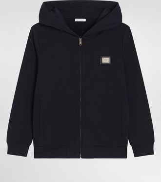 Dolce & Gabbana Cappuccio Con Zip - Man Blue 10 Years