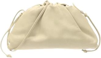 Bottega Veneta Pre-owned Calf Shoulder Bag - Dames - Vintage Schoudertas - Beige - ONE Size - Leer - Vintage