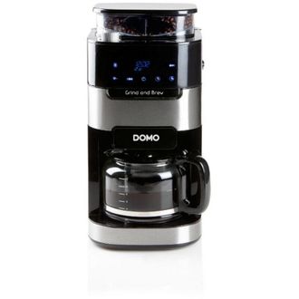 Domo Cafetiere Filtre Avec Moulin Int&eacute;gr&eacute; - Domo - Do721k - 900 W - 1,5 L - 12 Tasses - 200 G De Grains - Ecran Lcd - 3 Intensit&eacute;s