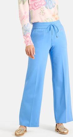 Lieblingsst&uuml;ck Schlupfhose LIEBLINGSST&Uuml;CK LS-63, Damen, Gr. 34, N-Gr, sky blau, Web, Obermaterial: 65% Viskose, 30% Polyamid, 5% Elasthan, unifarben, lang, Hosen Sch