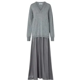Liu Jo Dames, Jurken, Grijs, Maat: XS