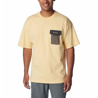 Columbia Painted Peak T-Shirt Mens Yellow Short Sleeve Pullover FTS1627