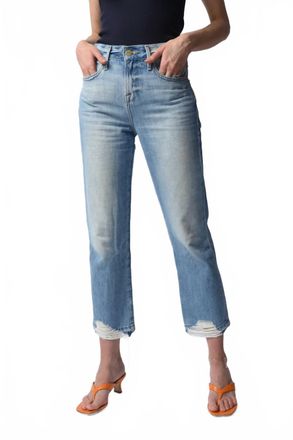 Frame Denim Le Hollywood Crop Released Hem Jeans In Fullerton