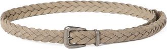 Brunello Cucinelli Braided belt in Beige at Nordstrom, Size X-Small