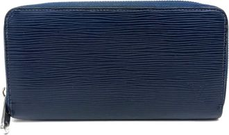 Louis Vuitton Epi Blue Epi Leather Long Wallet (Bi-Fold) (Pre-Owned)