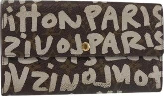 Louis Vuitton Pre-owned Wallets, female, Brown, Size: ONE SIZE Pre-owned Canvas Wallet