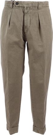 Berwich Chiaia-GD Broek - Heren - Chinos - Groen - S - Katoen - Broeken