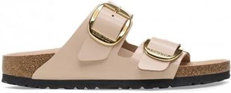 Birkenstock New Beige Arizona Big Buckle Shine Sandals
