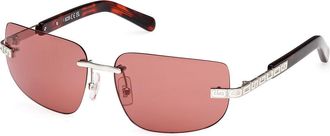 GCDS GD0052 16S Mens Sunglasses Silver Size 60