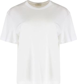 Toteme Classic Tee - Dames - T-shirts - Wit - L - Katoen - Tops