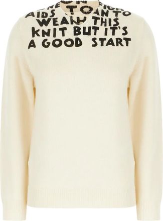 Maison Margiela Maglione con stampa - Bianco