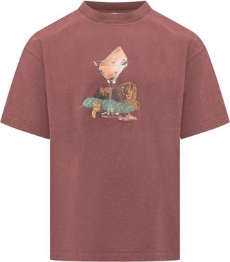 Dr&ocirc;le de Monsieur Tops, Heren, Rood, XS, Mts 354 Crewneck T-Shirt