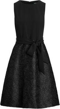 Ralph Lauren PRINTED GEORGETTE ALETHEO SLEEVELESS EVENING DRESS