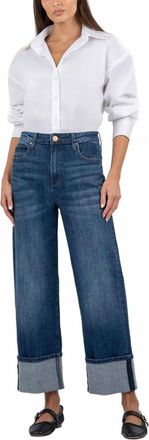 Kut from the Kloth Sienna High Rise Wide Leg Jeans In Clarity