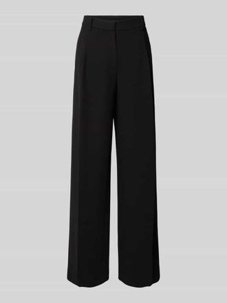 M.A.C Wide Leg Stoffhose mit Bundfalten Modell Chaja in Black, Gr&ouml;&szlig;e 34/30