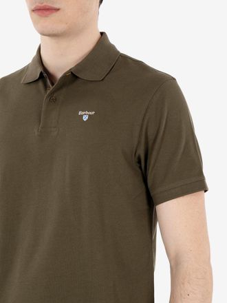 Barbour Tartan Pique polo shirt dark olive