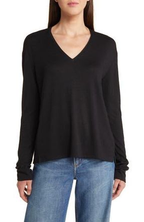 Rag & Bone The Long Sleeve Knit T-Shirt in Black at Nordstrom Rack, Size X-Small