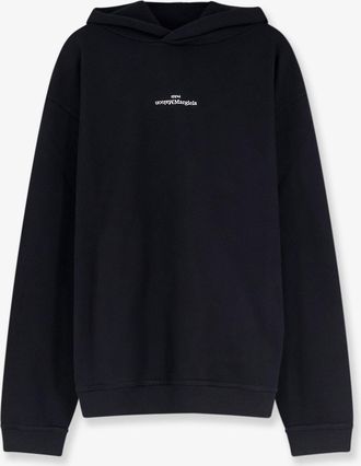 Maison Margiela Felpa in cotone con logo ricamato frontale - MAISON MARGIELA - gender_Man