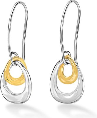 Dower & Hall Entwined Double Oval Drop Earrings