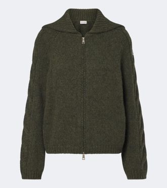 Moncler Alpaca and wool-blend cardigan