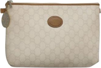 Gucci Pre-owned Plastic gucci-bags - Dames - Vintage Clutch - Wit - ONE Size - Leer - Vintage