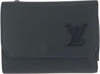 Louis Vuitton Pre-owned Wallets, male, Black, Size: ONE SIZE Pre-owned Tri-fold Wallet