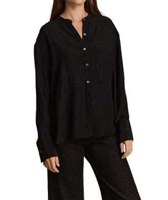 M.Patmos Willie Silk Shirt In Black