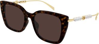Gucci GG1971SA Asian Fit 003 Womens Sunglasses Tortoiseshell Size 55