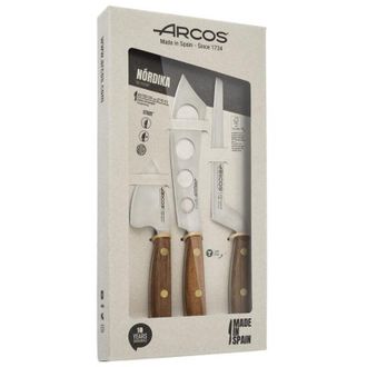 Arcos Arcos Set De Cuchillos De Queso De La Serie N&oacute;rdika En 3 Piezas