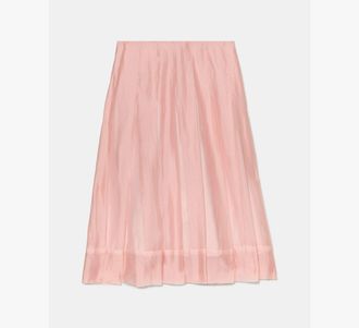 Kate Spade New York Crinkled Organza Pleated Skirt