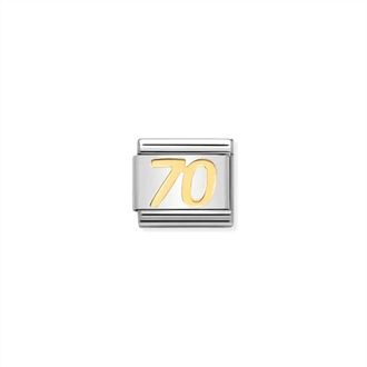Nomination Unisex Celebrate Links Bracelet In 70 Gold