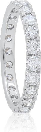 Diana M. Jewels 18kt white gold diamond eternity band containing 1.31 cts of round diamonds