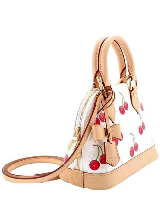 Louis Vuitton White Monogram Cerises x Takashi Murakami Alma Limited Edition BB (Authentic Pre-Loved)