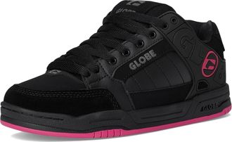 Globe Mens Tilt Skate Inspired Sneakers Shoes, Black/Black/Pink, 8.5 UK