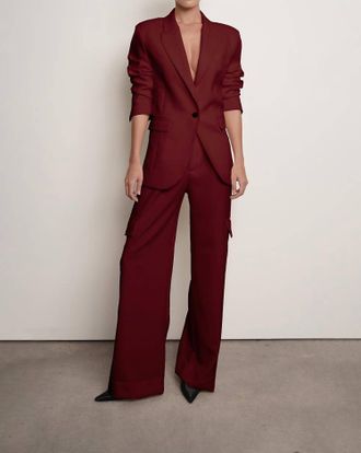 Parentezi Aria Blazer In Burgundy