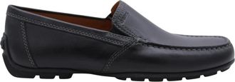 Geox Klassieke leren mocassins - Heren - Loafers - Zwart - 45 EU - Leer - Schoenen