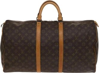 Louis Vuitton Pre-owned Weekend Bags, female, Brown, Size: ONE SIZE Pre-owned Vintage Monogram Keepall Duffle Bag